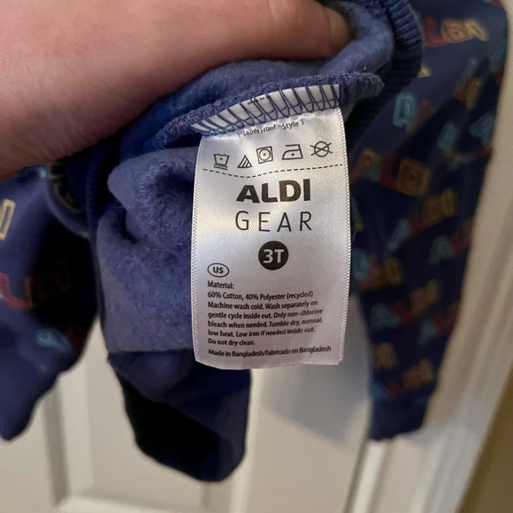 Kids' Blue ALDI Logo Sweatshirt - Picture 5 of 7